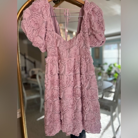 Show Me Your MuMu Dresses & Skirts - 💗 Show Me Your Mumu Smitten Dress – Rosette Textured Mini – Pink – Size M – NWT💗